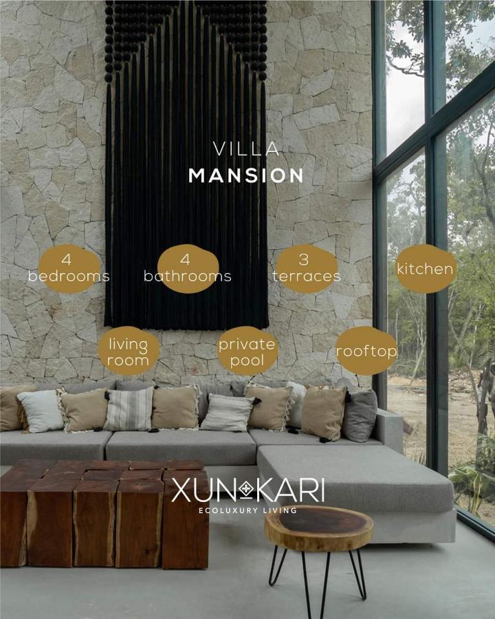 Villa Xuncari En El Corazon De La Selva Tulum Kültér fotó